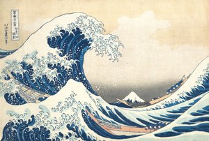 Die große Welle vor Kanagawa, ca. 1830 (Holzschnitt)