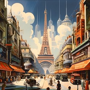 Werbeplakat, Paris, Frankreich 3