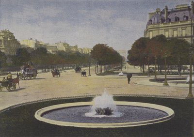 Paris, Rond-Point des Champs-Elysees (Farbfoto) von (after) French Photographer