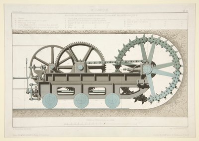 Studie einer Tunnelmaschine von A. Cheneveau