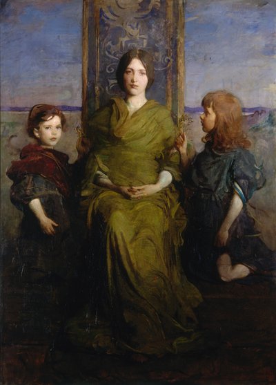 Thronende Jungfrau, 1891 von Abbott Handerson Thayer