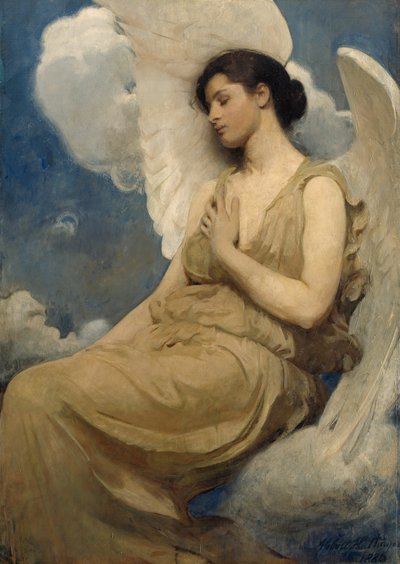 Geflügelte Figur, 1889 von Abbott Handerson Thayer