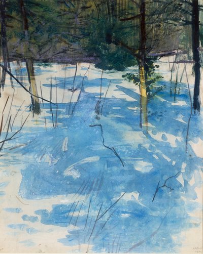 Winter, Monadnock, ca. 1900 von Abbott Handerson Thayer