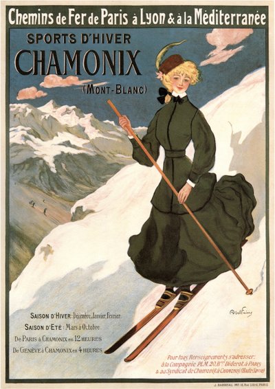 Chamonix Mont Blanc, 1905 von Abel Faivre