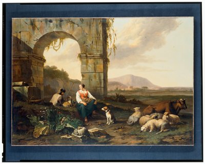 Italienische Landschaft mit Hirten von Abraham Jansz Begeyn