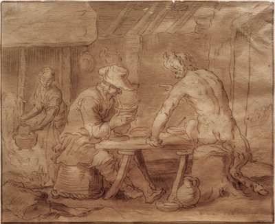 Der Satyr beim Bauern von Abraham Bloemaert