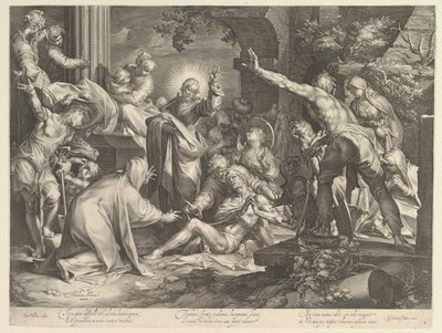 Auferweckung des Lazarus von Abraham Bloemaert