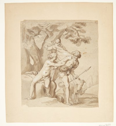 Venus und Adonis von Abraham Bloemaert