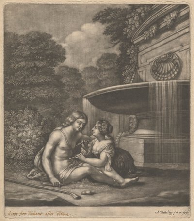 Hirte und Hirtin von Abraham Blooteling