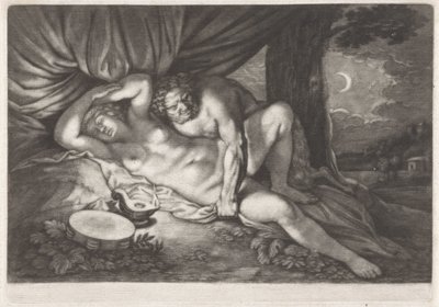 Jupiter und Antiope von Abraham Bloteling
