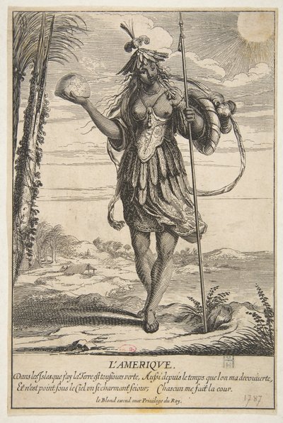 Amerika von Abraham Bosse