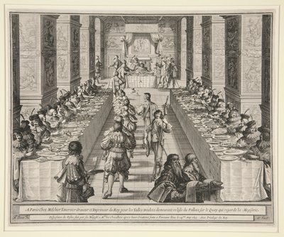 Anordnung des Festmahls von Abraham Bosse