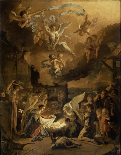 Die Anbetung der Hirten von Abraham Danielsz. Hondius