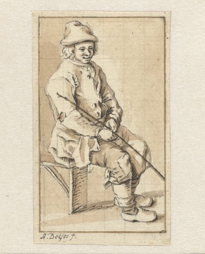 Sitzender Mann von Abraham Delfos