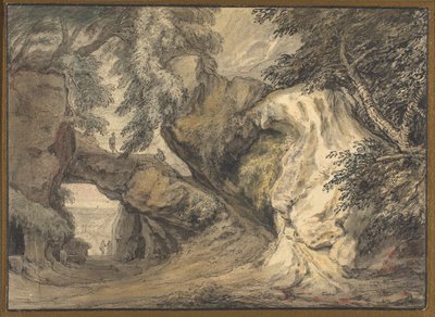 Landschaft mit einem natürlichen Bogen von Abraham Genoels II
