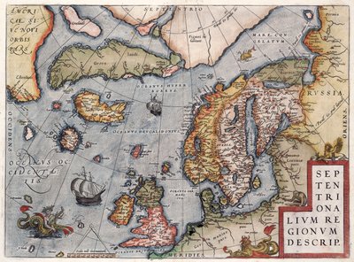 Karte von Europa von Ortelius von Abraham Ortelius