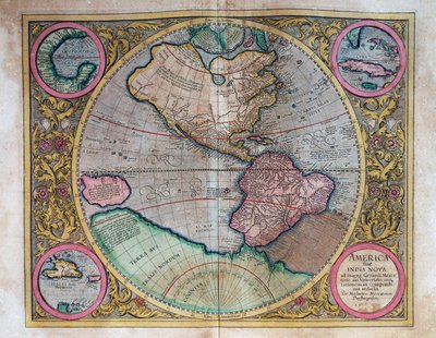 Weltkarte von Abraham Ortelius (1527-1598) von Abraham Ortelius