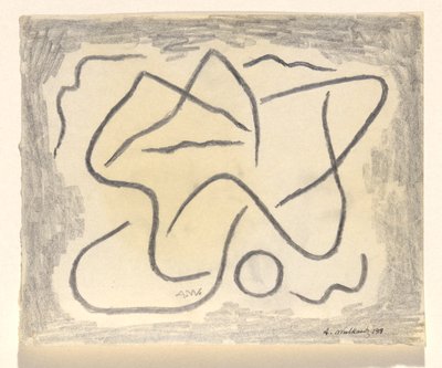 Rhythmische Linien: Abstraktion von Abraham Walkowitz