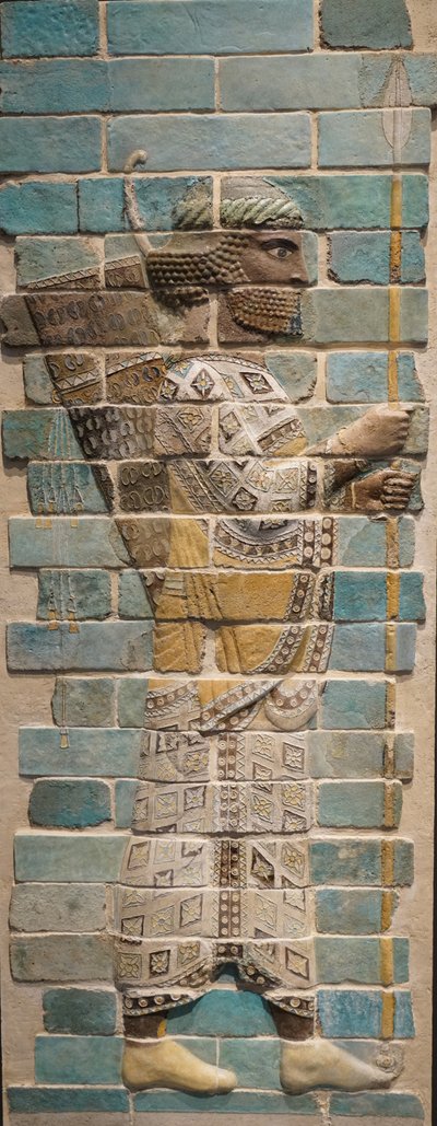 Persischer Bogenschütze Achämenidenreich, 510 v. Chr. (glasierte Ziegel) von Achaemenid