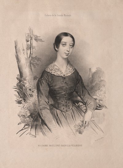 Madame Pauline Garcia-Viardot von Achille Devéria