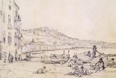 Blick auf Neapel von Margellina von Achille Vianelli
