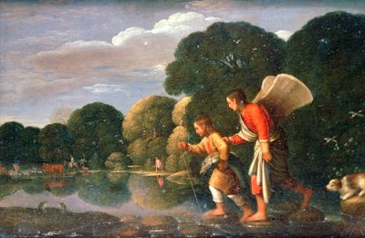 Tobias und Engel, 1578-1610 von Adam Elsheimer