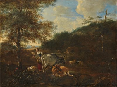 Landschaft mit Vieh von Adam Pijnacker