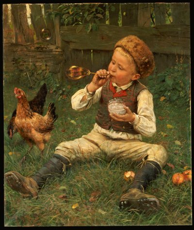 Seifenblasen, 1885 von Adolf Lins