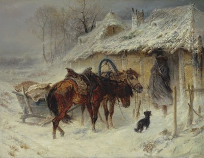 Auf der Suche nach Schmugglern, ca. 1867 von Adolf Schreyer