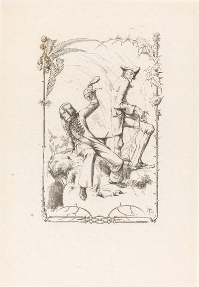 Peter Schlemihl mit dem Geldsack von Adolf Schrodter