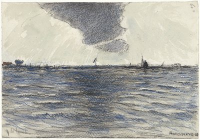 Breites Wasser bei Hardinxveld von Adolf le Comte