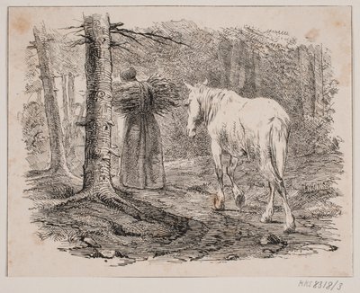 Die Frau und das Pferd von Johan Adolph Kittendorff