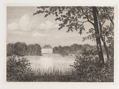 Partie bei Dronninggaard von Adolph Larsen