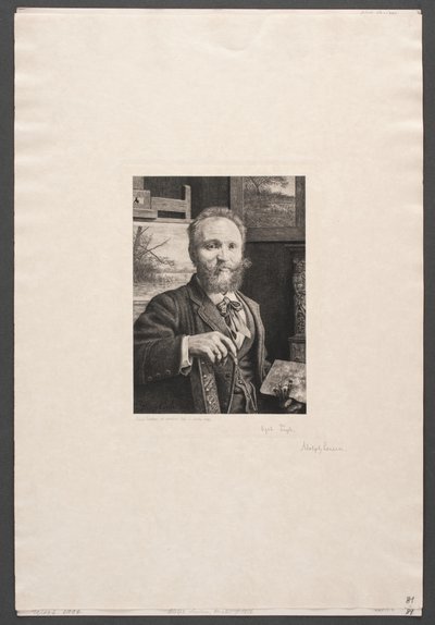 Selbstporträt von Adolph Larsen