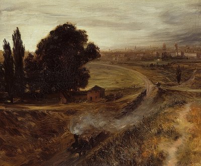 Die Berlin-Potsdamer Bahn von Adolph Menzel
