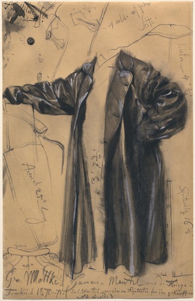 Der wasserdichte Mantel von General Moltke von Adolph Menzel