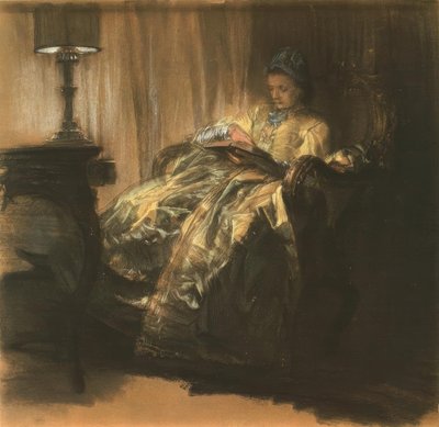 Lesende Dame von Adolph Menzel