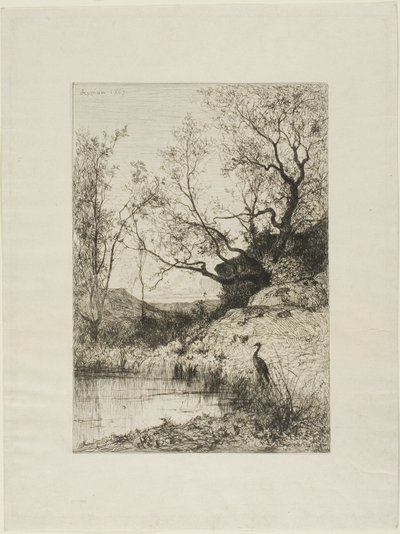 Ein Teich in der Nähe von Roussillon von Adolphe Appian
