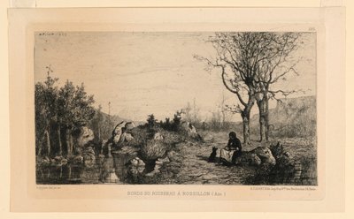 Ufer des Baches in Rossillon von Adolphe Appian