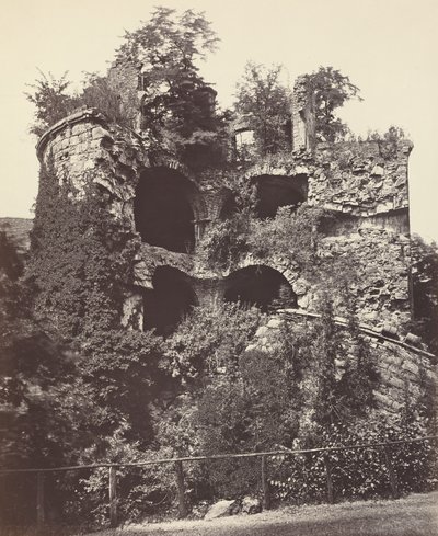 Der gesprengte Turm, Heidelberger Schloss, ca. 1865 von Adolphe Braun