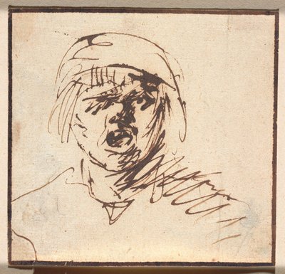 Kopf eines schreienden Jungen von Adriaen Brouwer