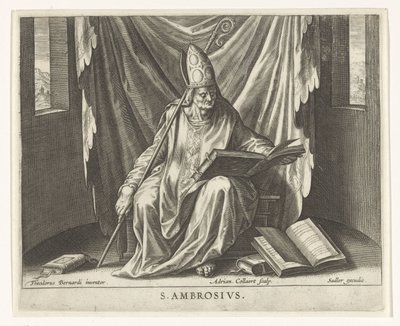 Kirchenvater Ambrosius von Adriaen Collaert