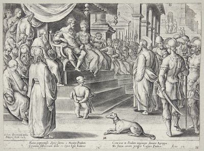 St. Paulus vor Festus und Agrippa von Adriaen Collaert