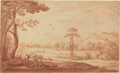 Jäger ruhen sich an einem Fluss aus von Adriaen Frans Boudewyns