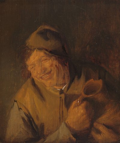 Der fröhliche Bauer, 1630-50 von Adriaen Jansz. van Ostade