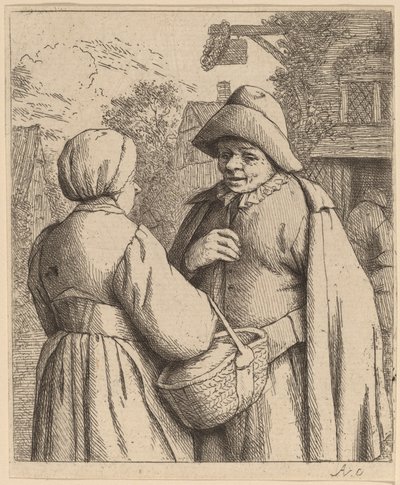 Mann und Frau im Gespräch von Adriaen van Ostade