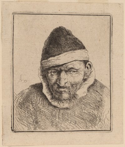 Bauer mit spitzer Mütze von Adriaen van Ostade
