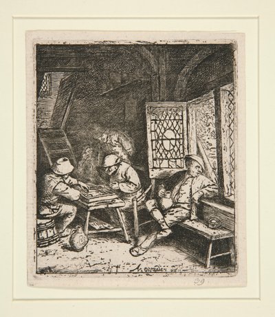 Die Backgammon-Spieler von Adriaen van Ostade