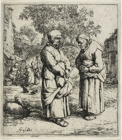 Die zwei Klatschbasen von Adriaen van Ostade