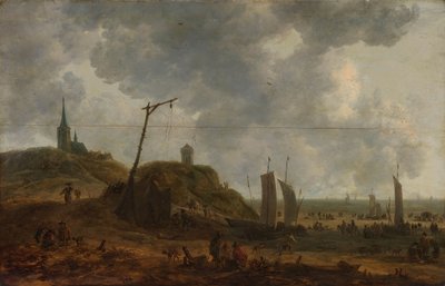 Der Strand von Katwijk von Adriaen van der Kabel